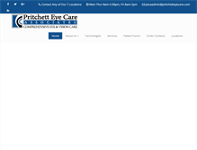 Tablet Screenshot of pritchetteyecare.com